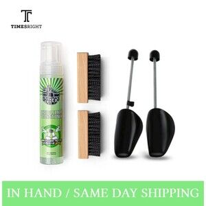Authentic ShoeLada Foam Shoe Cleaner And Conditioner Brush Kit IN HAND FAST SHIP